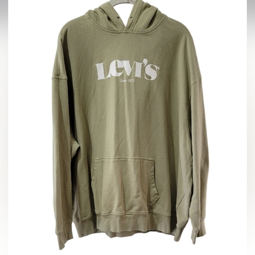 Levi's green pull over hootie top size XXL cotton relaxed *